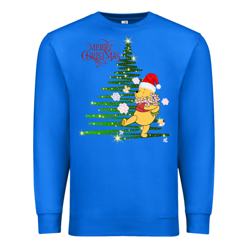 Winnie The Pooh- Merry Christmas Premium Sweatshirt by artisFamous | Teevron