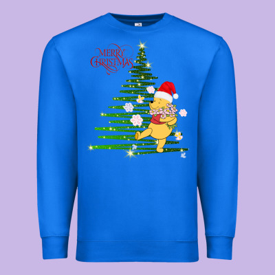 Winnie The Pooh- Merry Christmas Premium Sweatshirt Designed By Artisfamous