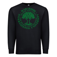 Black Maharishi International College Premium Sweatshirt - artisFamous