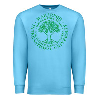 Ocean Blue Maharishi International College Premium Sweatshirt - artisFamous