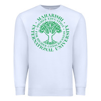 White Maharishi International College Premium Sweatshirt - artisFamous