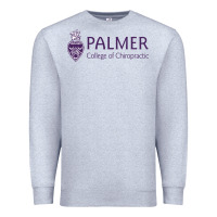 Heather Grey Palmer College of Chiropractic Premium Sweatshirt - artisFamous