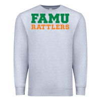 Heather Grey Famu Rattlers Premium Sweatshirt - artisFamous