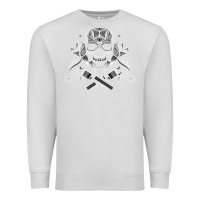 Dove Grey guns & roses 7 Premium Sweatshirt - artisFamous