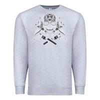 Heather Grey guns & roses 7 Premium Sweatshirt - artisFamous