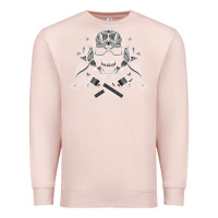 Pale Pink guns & roses 7 Premium Sweatshirt - artisFamous