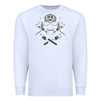 White guns & roses 7 Premium Sweatshirt - artisFamous