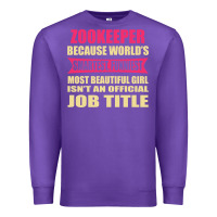 Purple zookeeper funniest isn't a jobtitle Premium Sweatshirt - artisFamous