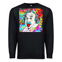 Black POP ART RETRO Premium Sweatshirt - artisFamous
