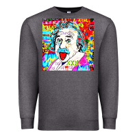 Charcoal Heather POP ART RETRO Premium Sweatshirt - artisFamous