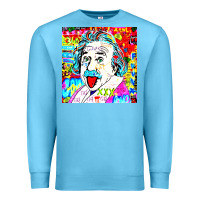 Ocean Blue POP ART RETRO Premium Sweatshirt - artisFamous
