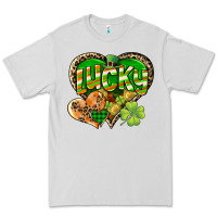 Dove Grey Lucky heart St. Patrick's Day Premium Tee - CowGirlArtShop