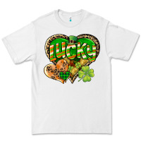 White Lucky heart St. Patrick's Day Premium Tee - CowGirlArtShop