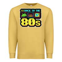 Antique Gold BACK TO THE 80S Premium Sweatshirt - artisFamous