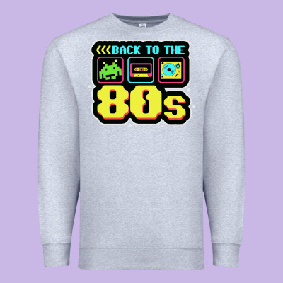 Back To The 80s Premium Sweatshirt Designed By Artisfamous