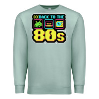 Seafoam BACK TO THE 80S Premium Sweatshirt - artisFamous
