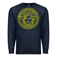 Navy VINTAGE  Medusa Premium Sweatshirt - artisFamous
