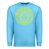 Ocean Blue VINTAGE  Medusa Premium Sweatshirt - artisFamous