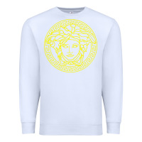 White VINTAGE  Medusa Premium Sweatshirt - artisFamous