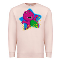 Pale Pink barney 5 Premium Sweatshirt - artisFamous
