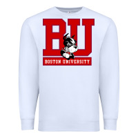 White boston university terriers Premium Sweatshirt - artisFamous