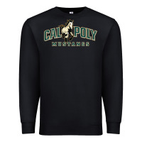 Black cal poly mustangs Premium Sweatshirt - artisFamous