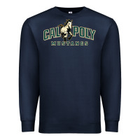 Navy cal poly mustangs Premium Sweatshirt - artisFamous