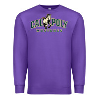 Purple cal poly mustangs Premium Sweatshirt - artisFamous