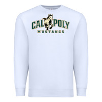 White cal poly mustangs Premium Sweatshirt - artisFamous