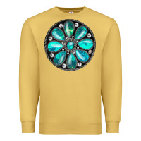 Antique Gold turquoise gemstone Premium Sweatshirt - JahusDesignShop