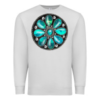 Dove Grey turquoise gemstone Premium Sweatshirt - JahusDesignShop