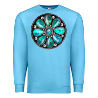 Ocean Blue turquoise gemstone Premium Sweatshirt - JahusDesignShop