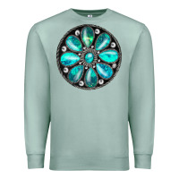 Seafoam turquoise gemstone Premium Sweatshirt - JahusDesignShop
