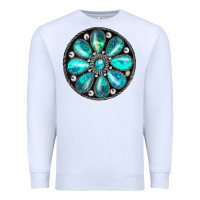 White turquoise gemstone Premium Sweatshirt - JahusDesignShop