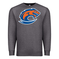 Charcoal Heather clayton state loch orange Premium Sweatshirt - artisFamous