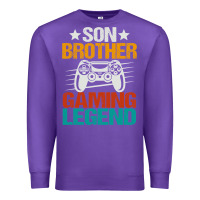 Purple gaming gifts for teenage boys 8 12 year old christmas gamer Premium Sweatshirt - artisFamous