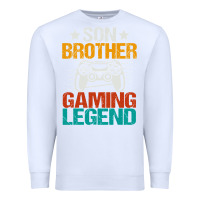 White gaming gifts for teenage boys 8 12 year old christmas gamer Premium Sweatshirt - artisFamous