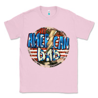 Bubblegum Pink All american dad 4th of july Classic Tee - CowGirlArtShop