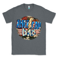 Charcoal Heather All american dad 4th of july Classic Tee - CowGirlArtShop