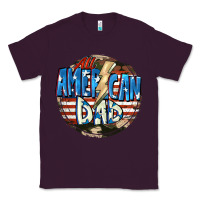 Plum All american dad 4th of july Classic Tee - CowGirlArtShop