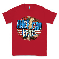 Red All american dad 4th of july Classic Tee - CowGirlArtShop