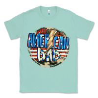 Seafoam All american dad 4th of july Classic Tee - CowGirlArtShop