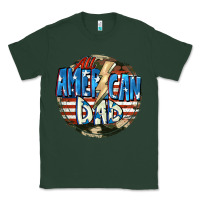 Sports Green All american dad 4th of july Classic Tee - CowGirlArtShop