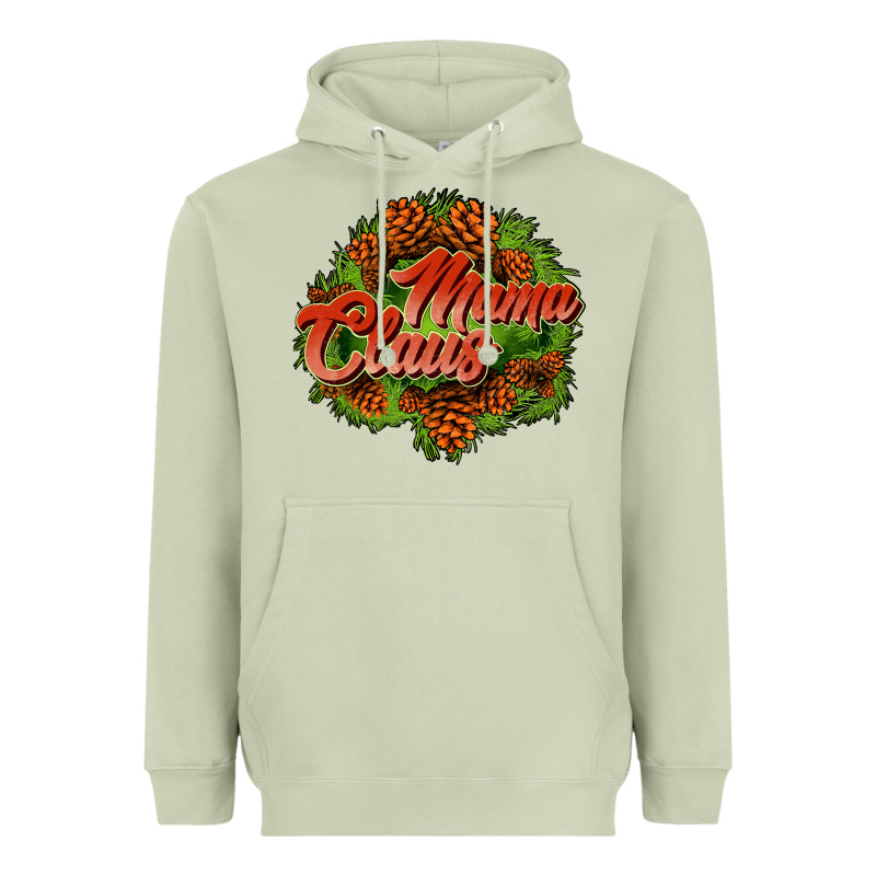 Mama Claus Cone Heavyweight Hoodie by JahusDesignShop | Teevron