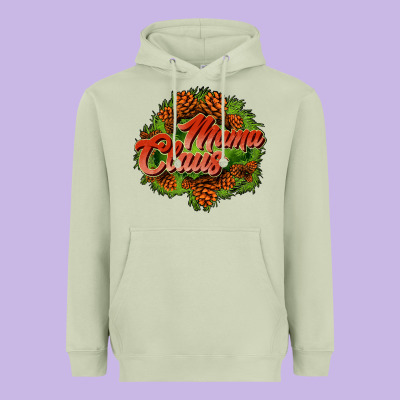 Mama Claus Cone Heavyweight Hoodie Designed By Jahusdesignshop