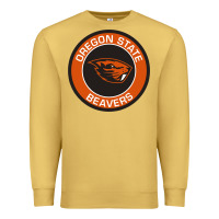 Antique Gold Oregon College Gift Premium Sweatshirt - artisFamous