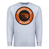 Heather Grey Oregon College Gift Premium Sweatshirt - artisFamous