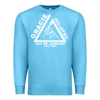 Ocean Blue gracie jiu jitsu  2 Premium Sweatshirt - artisFamous