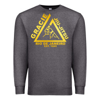 Charcoal Heather gracie jiu jitsu Premium Sweatshirt - artisFamous