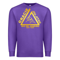 Purple gracie jiu jitsu Premium Sweatshirt - artisFamous